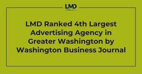 LMD Ranked 4th Largest Advertising Agency in Greater Washington by Washington Business Journal